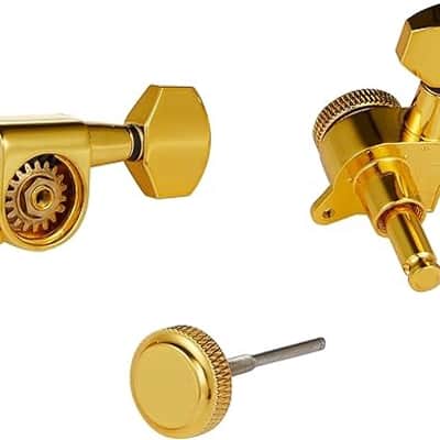 Guitar Locking Tuners Guitar Tuning Keys Pegs Locking Tuning Machines Heads for Strat/Tele Acoustic Guitars Gold Right image 2