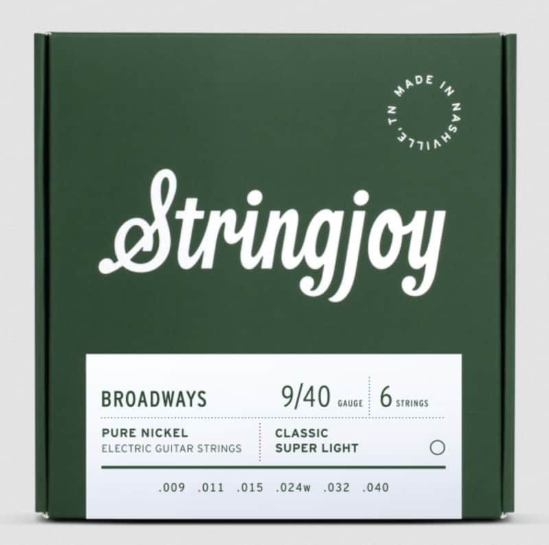 Stringjoy Broadways SJ-BR0940 Classic Super Light Pure Nickel Electric Strings (9-40) image 1