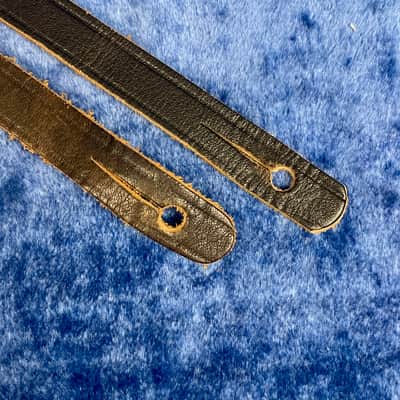 Vintage 1960's Fender Logo Leather Guitar Strap  Strat-Tele  Case Candy image 7