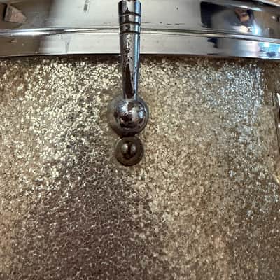 1967 Ludwig Downbeat with ALL ORIGINAL hardware in Silver Sparkle. image 8