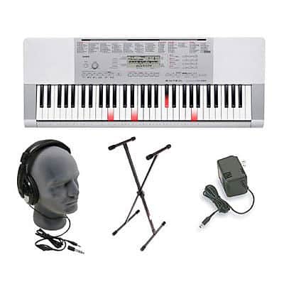 Casio LK280 Lighted Keyboard (61-Key), With Premium Pack (Stand, AC Power, Headphones) image 2
