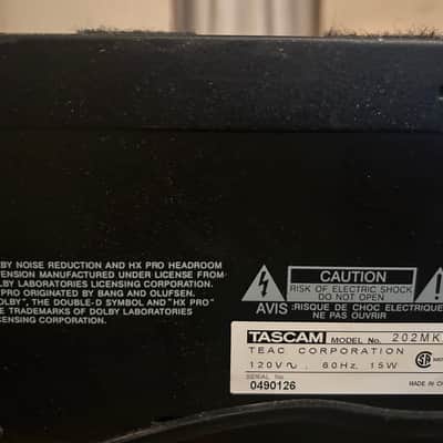 Tascam 202 MKIII Double Cassette Deck image 5