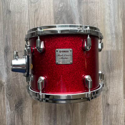 Yamaha Maple Custom Absolute 10" x 8" tom - Red sparkle - Made in Japan image 8