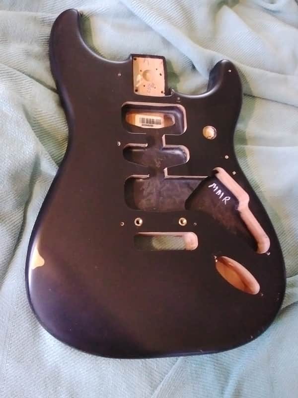 Fender STRATOCASTER  Deluxe Body - Black Satin Lacquer image 1