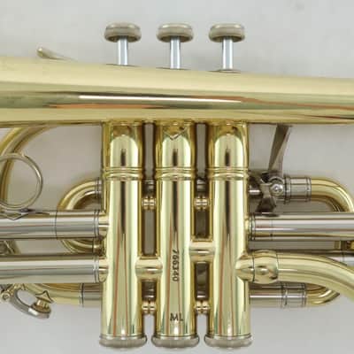 Bach Model 184ML Stradivarius Shepherd's Crook Cornet SN 766340 SUPERB image 11