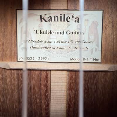 Kanile’a K-1T Natural Tenor Ukulele w/case •made in Hawaii image 8