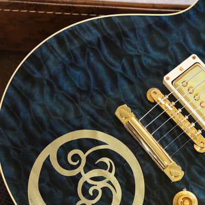 Orianthi Owned! 2024 Gibson Custom Shop 1959 Reissue Les Paul Electric Guitar 5A Quilt Blue + COA OHSC image 5