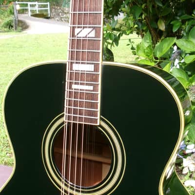 1979 Ibanez Concord J-502BK 12-String Jumbo Late 1970s Black / MIJ Lawsuit Era Vintage + Original Hard Case image 3