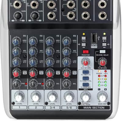 Behringer Xenyx QX602MP3 Mixer with USB MP3 Playback image 1