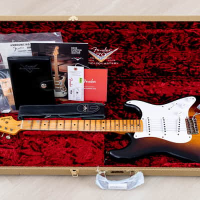 2024 Fender Custom Shop Limited Edition 1954 Stratocaster 70th Anniversary Journeyman Relic Sunburst w/ Case, CoA image 18