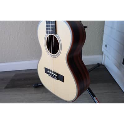 Kala KA-SSEBY-T Solid Spruce Top Striped Ebony Tenor Ukulele – Satin Finish image 6