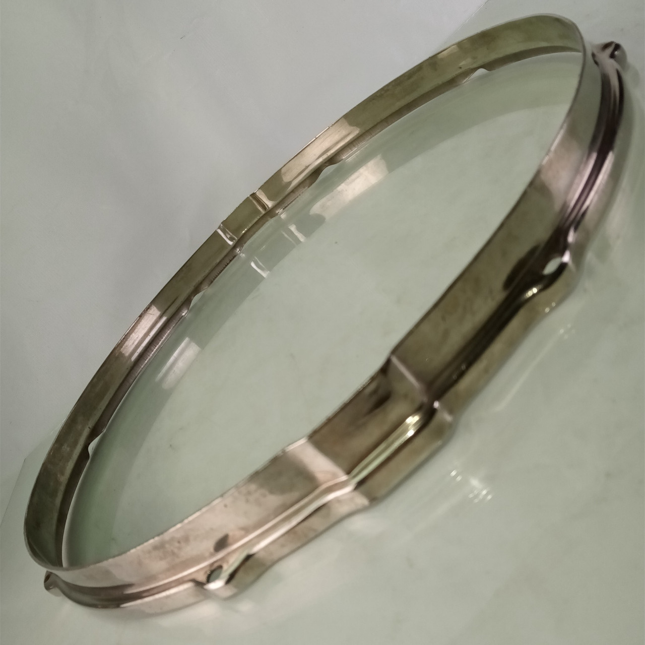 Leedy 15"Broadway Stick-Chopper Nickel-Brass NOB Snare Drum Resonant Rim/Hoop20s — main photograph