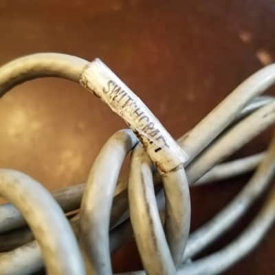 Switchcraft ONE (1) TT Jack Bantam Plug TT129 TT-129 72" patch cord cable balanced UL listed 1970s - grey plastic image 4