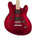 Squier Affinity Series Starcaster Hollow Body Electric Guitar (Candy Apple Red)(New)