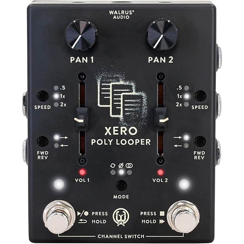 Walrus Audio Xero Polylooper Dual-Channel Looper Pedal 2025 - Black image 1
