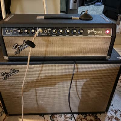 Fender Bandmaster 1965 Blackface head and cabinet combo pre CBS vintage 212 ab763 image 2