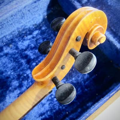 German Wolfgang Romer 4/4 Violin Joseph Guarnerius Markneukirchen Germany Circa-1930s-1940s-Light Brown Varnish image 15