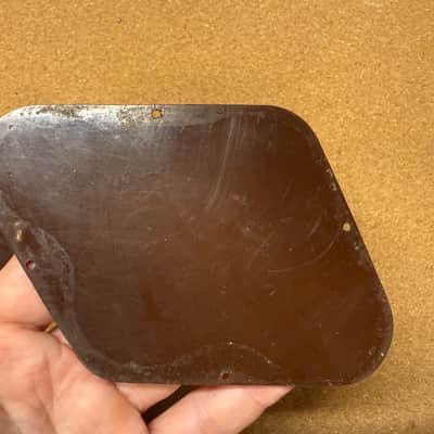 Gibson Vintage 1950's Les Paul Back Control Plates  1953 - Brown- fits 1954 1955 1956 1957 image 8