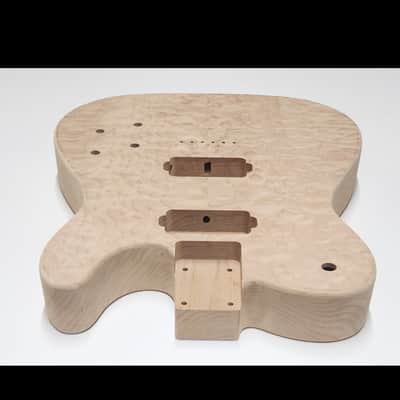 Shepard Custom Guitars Custom Telecaster Solid Body Backroute Quilted Maple Top On 1pc Alder 2026 - Unfinished image 7