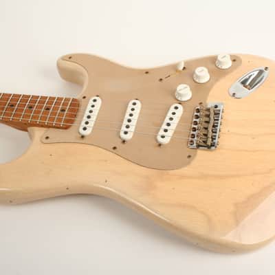 Fender Custom Shop Limited Edition 1954 Roasted Stratocaster Journeyman Relic 1-Piece Roasted Quarterswan Maple Fingerboard Natural Blonde LXX0787 image 11