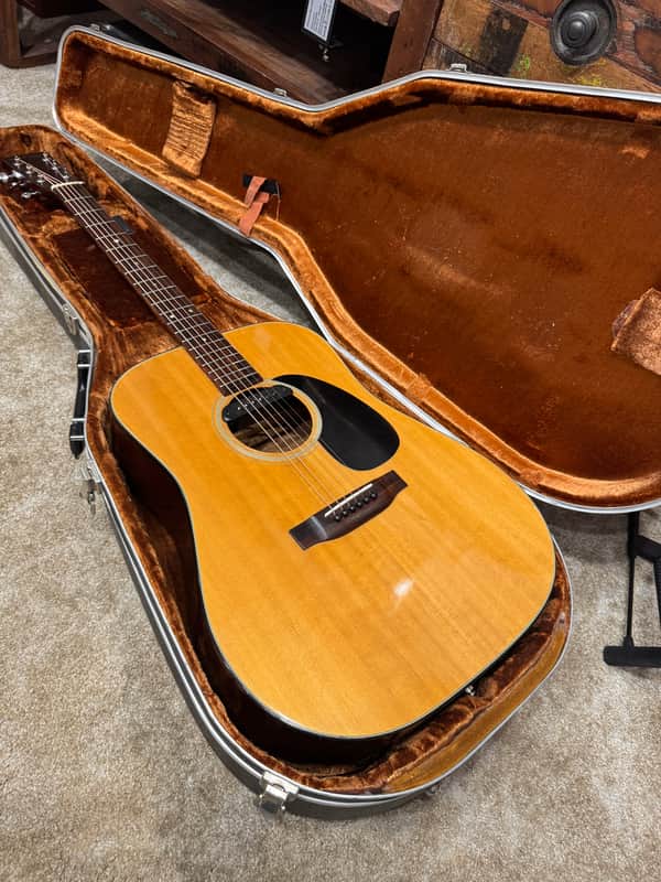Takamine F-340S lawsuit era 1976 Japan w/ pickup and OHSC - Very Good