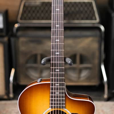 Taylor Sunset Blvd 214ce DLX Grand Auditorium Acoustic/Electric Guitar - Shaded Edge Burst with Hardshell Case - Factory Demo image 4