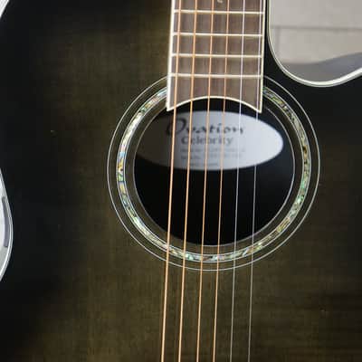 Ovation CS24P Celebrity Standard Plus - Trans Black Flame Maple image 4