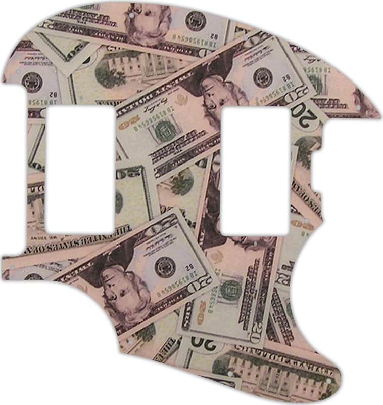WD Custom Pickguard For Music Man StingRay II #G16 Money Graphic image 1
