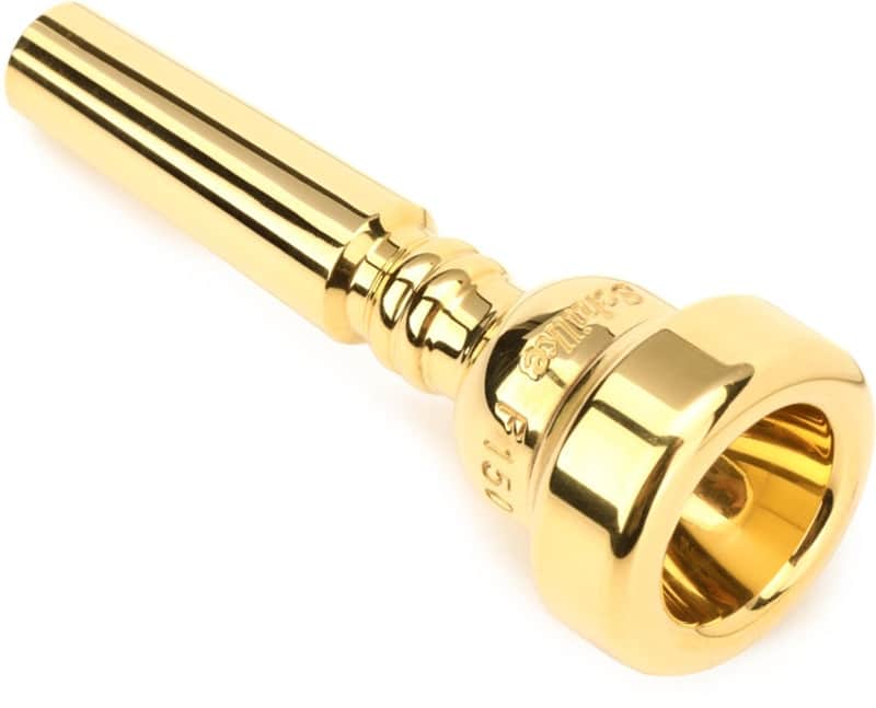 Schilke Trumpet Mouthpiece - F150  Gold-plated (SkTpt150Gd1) image 1