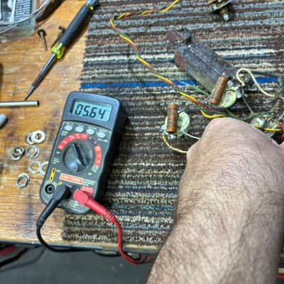 Kay Speed Bump Pickups Complete with Wiring Harness, Pots, and Capacitors image 6