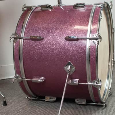 1970s Tempro Pro Lavender Sparkle Drum Kit image 5
