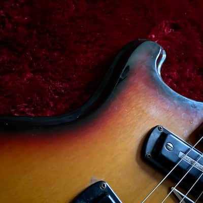 c.1968 Teisco V-2 Mosrite Style MIJ Vintage Guitars “Sunburst” image 6
