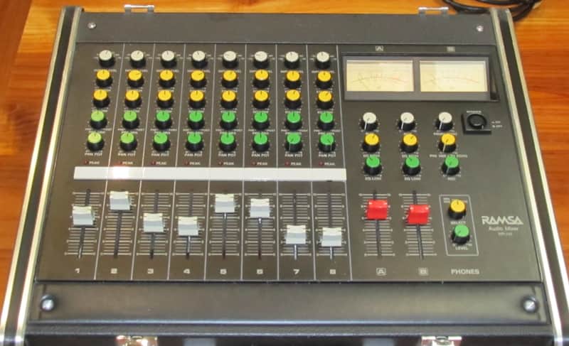 RAMSA Panasonic 8 Channel Analog WR130 Black Briefcase Style Audio