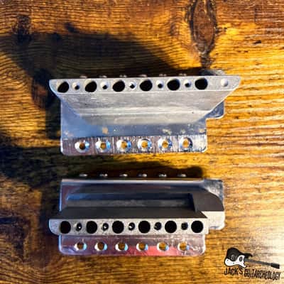 Lot of 2 S-Style Tremolos Bridge & Blocks Only (2000s - chrome) image 5
