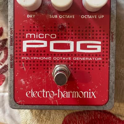 Electro-Harmonix Micro POG Polyphonic Octave Generator 2007 - Present - Red / Gray image 2