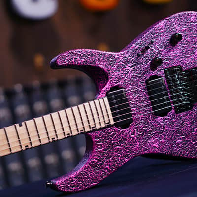 ESP M-II ctm neck thru castmetal pink hiendguitar special run image 5