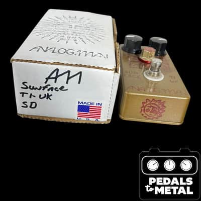Analogman Sun Face TI-UK Germanium Fuzz with Sun Dial Knob 2008 - 2017 - Gold X16795 image 2