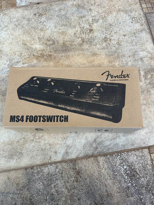 Fender 008-0996-000 MS4 Mustang 4-Button Footswitch with 1/4" Jack 2010s - Black image 1