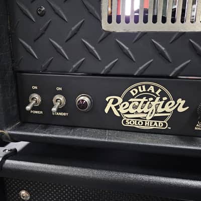 1997 Mesa Boogie Dual Rectifier Solo Head 2-Channel 100-Watt Guitar Amp Head - Black image 2