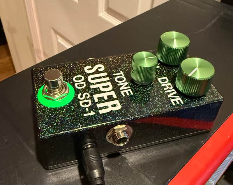Custom PedalPCB Uber Drive 2026 - Sparkly powder coated (SD-1 clone) image 1