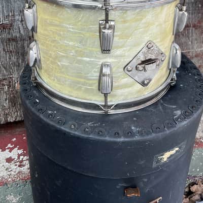 Ludwig 9x13Transition Badge tom 1958 - White marine pearl image 2