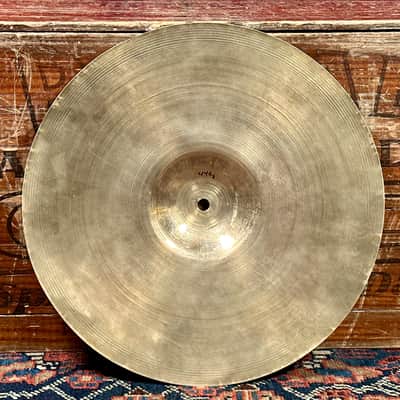 13" Zildjian A 1940s-50s Trans Stamp / 2nd Stamp Hi-Hat Cymbal Pair 446g/538g *Video Demo* image 4