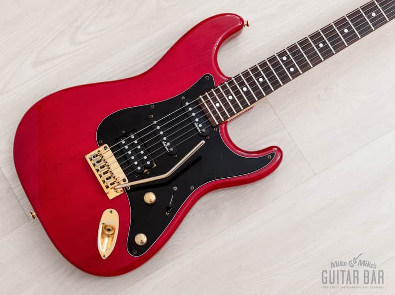 1991 Charvel by Jackson CST-060-SSH Superstrat S-Style See-Through Red w/ Case, Japan image 1