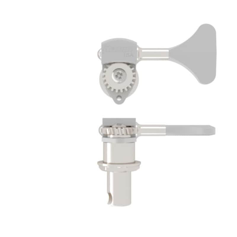 Hipshot HE6Y-1/2 Ultralite D-Tuner X-Tender 1/2 Bass, Chrome, 20665C image 1