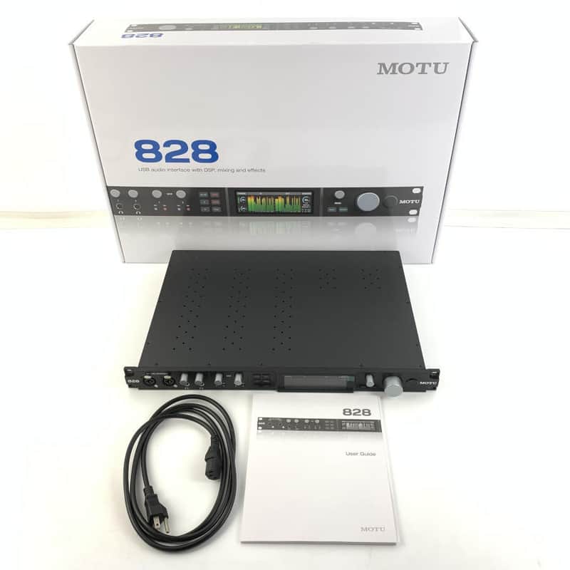 MOTU 828 32-Channel USB 3.0 Audio Interface 2024 - Present - Black　TGHM image 1
