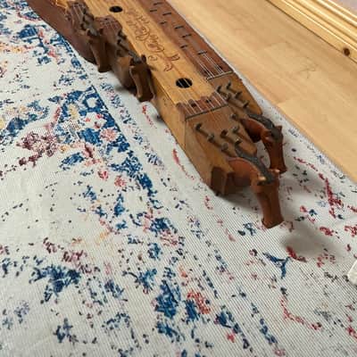 Antique Hungarian Zither Csikófejes Citera with horses (1800-1900s) image 6