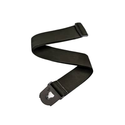 D'Addario Planet Lock 50mm Woven Strap,  Black - Strap for Guitars image 1