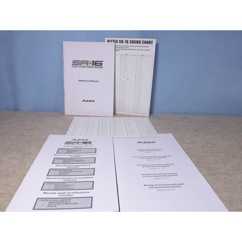 Alesis SR-16 - User manual image 1