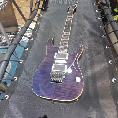 Ibanez SRGT 47 FM thru-neck spot model passive 24F 2003 - Translucent Purple image 2