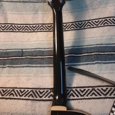 D'Angelico Premier SS Semi-Hollow Single Cutaway with Stop-Bar Tailpiece, No F Holes 2010s - Black image 10